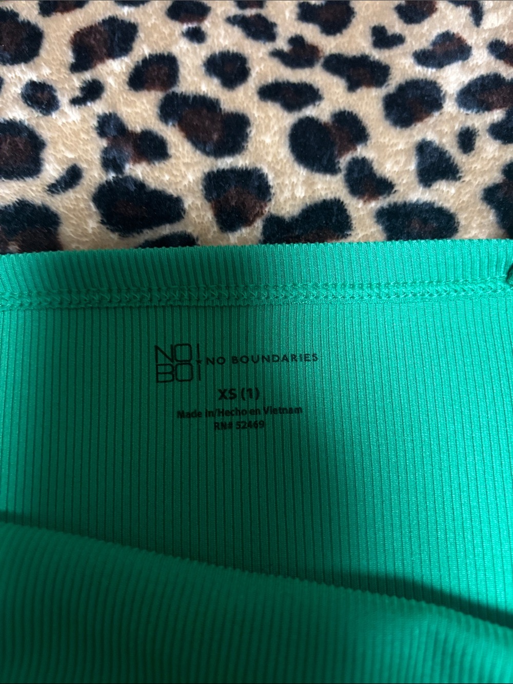 Bright Green Ribbed Tank Top - Picture 2 of 3